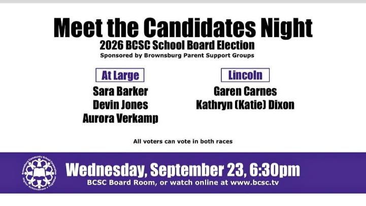 Thumbnail image for School Board: Meet the Candidates - Sept 23, 2026