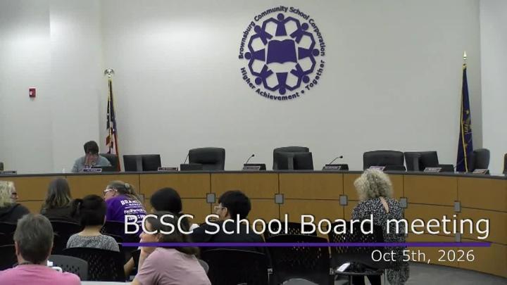 Thumbnail image for BCSC School Board Meeting: Oct 5th, 2026